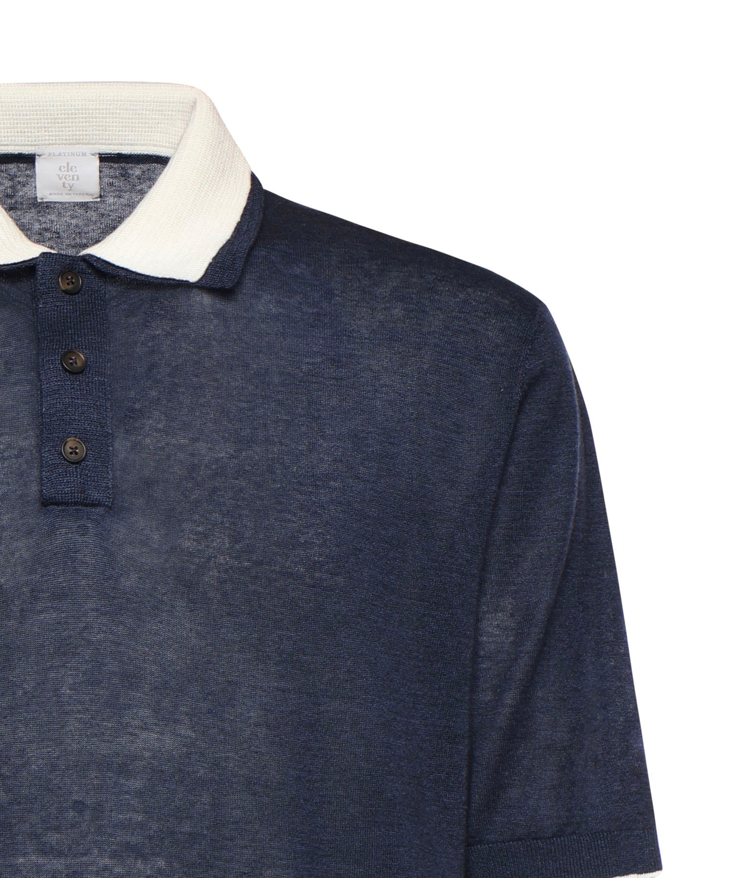 Polo in misto lino M76POLM01MAG0M059 11-01 ELEVENTY 