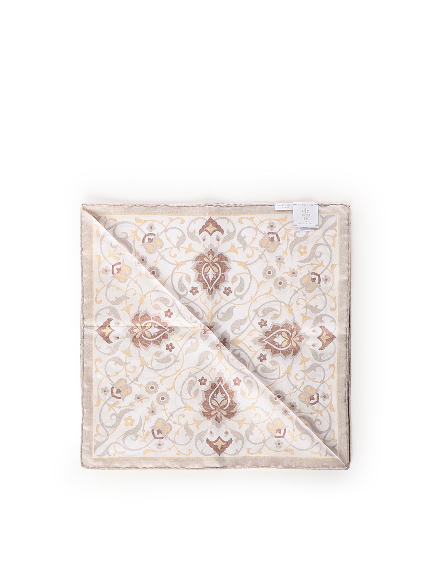 Foulard con stampa in seta M77ACCG02TES0M071 00-02 ELEVENTY 