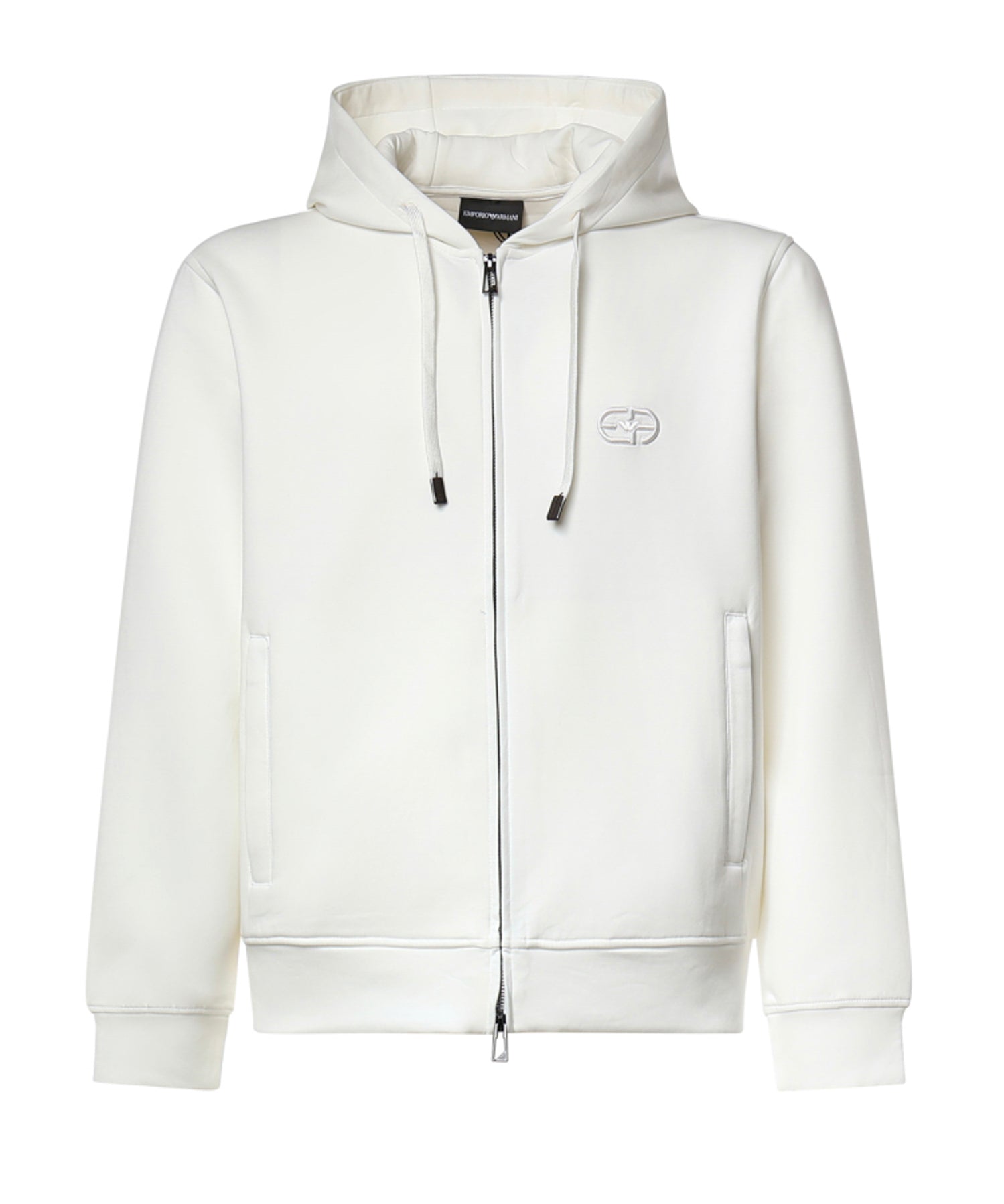 Felpa con zip in misto cotone AF10013 EM004538U0003 EMPORIO ARMANI 
