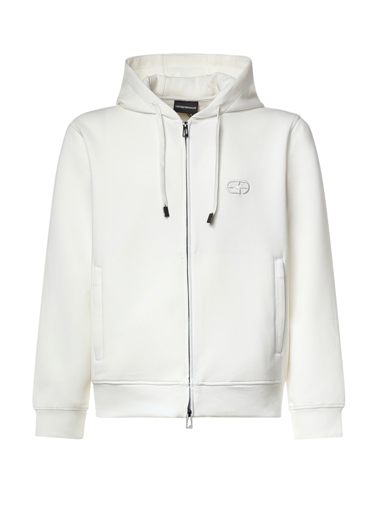 Felpa con zip in misto cotone AF10013 EM004538U0003 EMPORIO ARMANI 