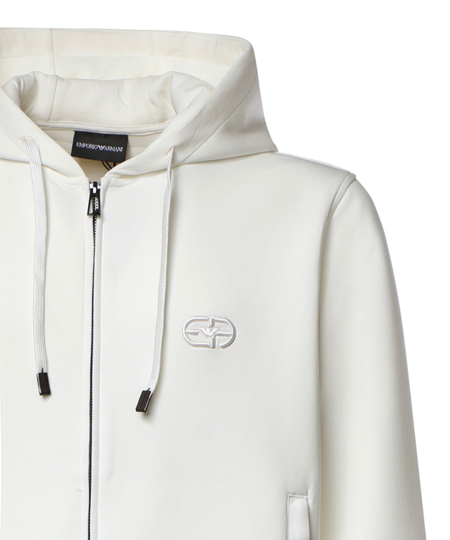 Felpa con zip in misto cotone AF10013 EM004538U0003 EMPORIO ARMANI 