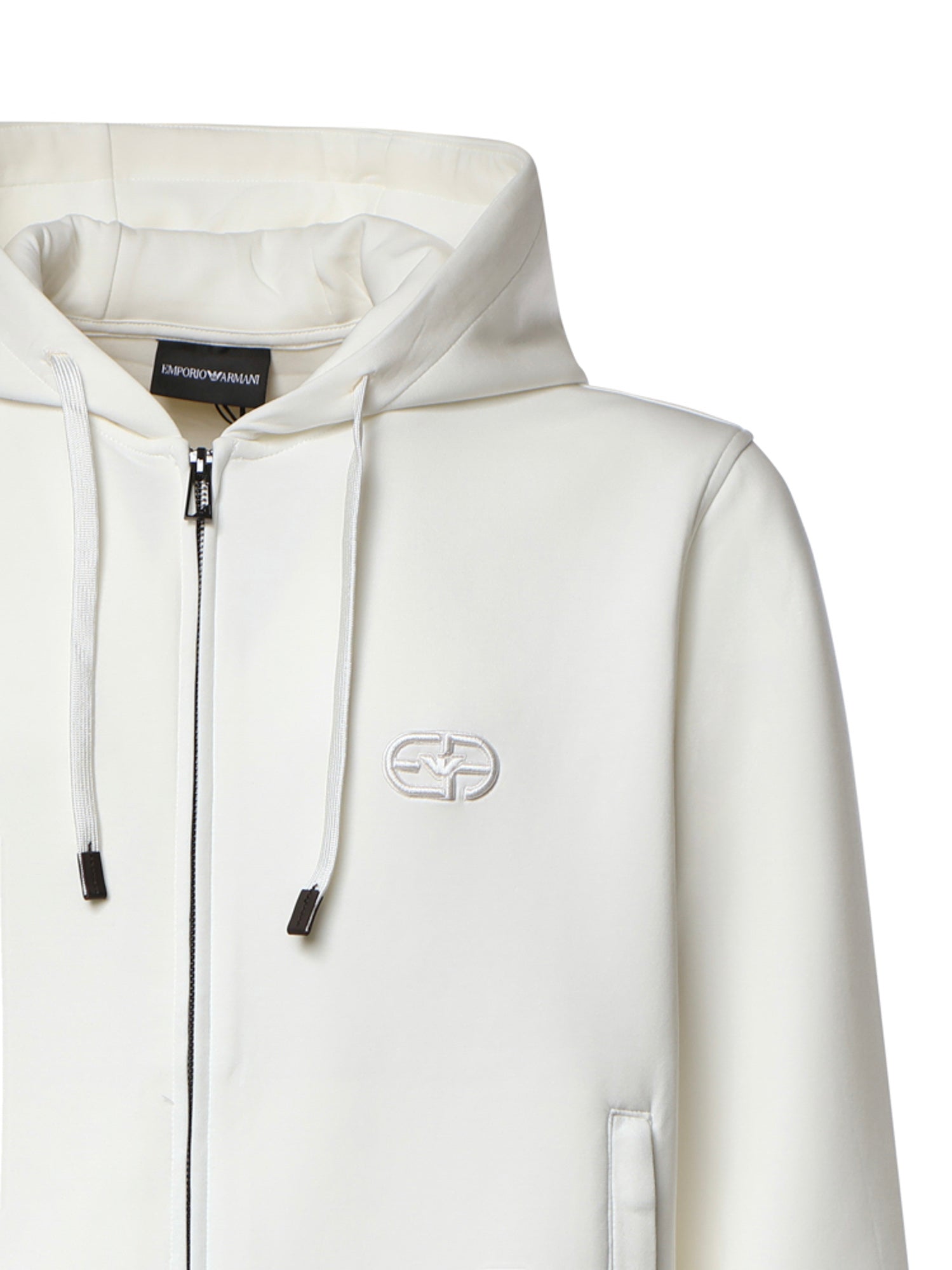 Felpa con zip in misto cotone AF10013 EM004538U0003 EMPORIO ARMANI 