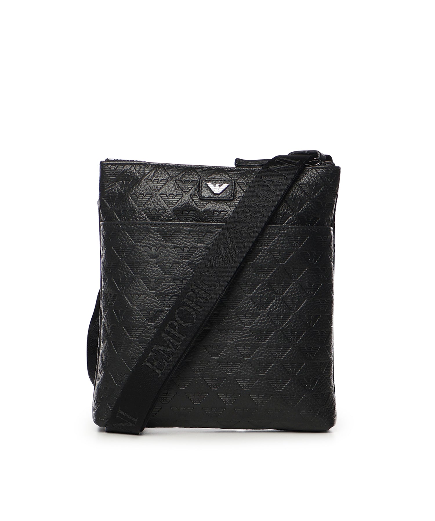 Borsa a tracolla piatta in pelle EM001688 AF14774UC001 EMPORIO ARMANI 