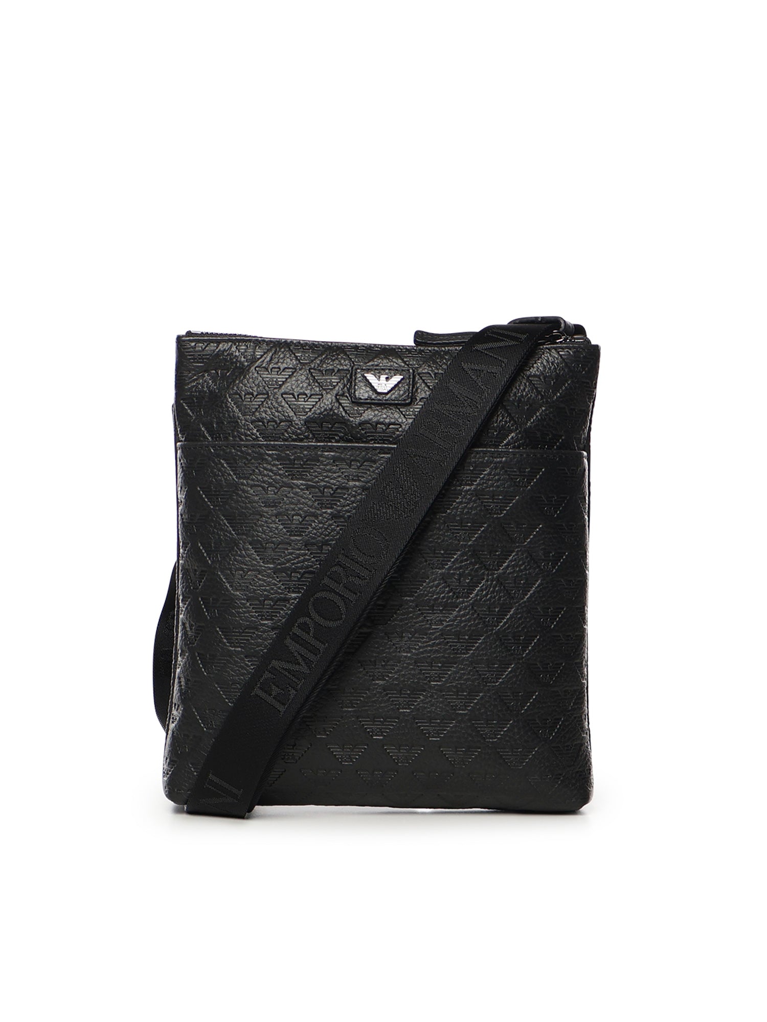 Borsa a tracolla piatta in pelle EM001688 AF14774UC001 EMPORIO ARMANI 