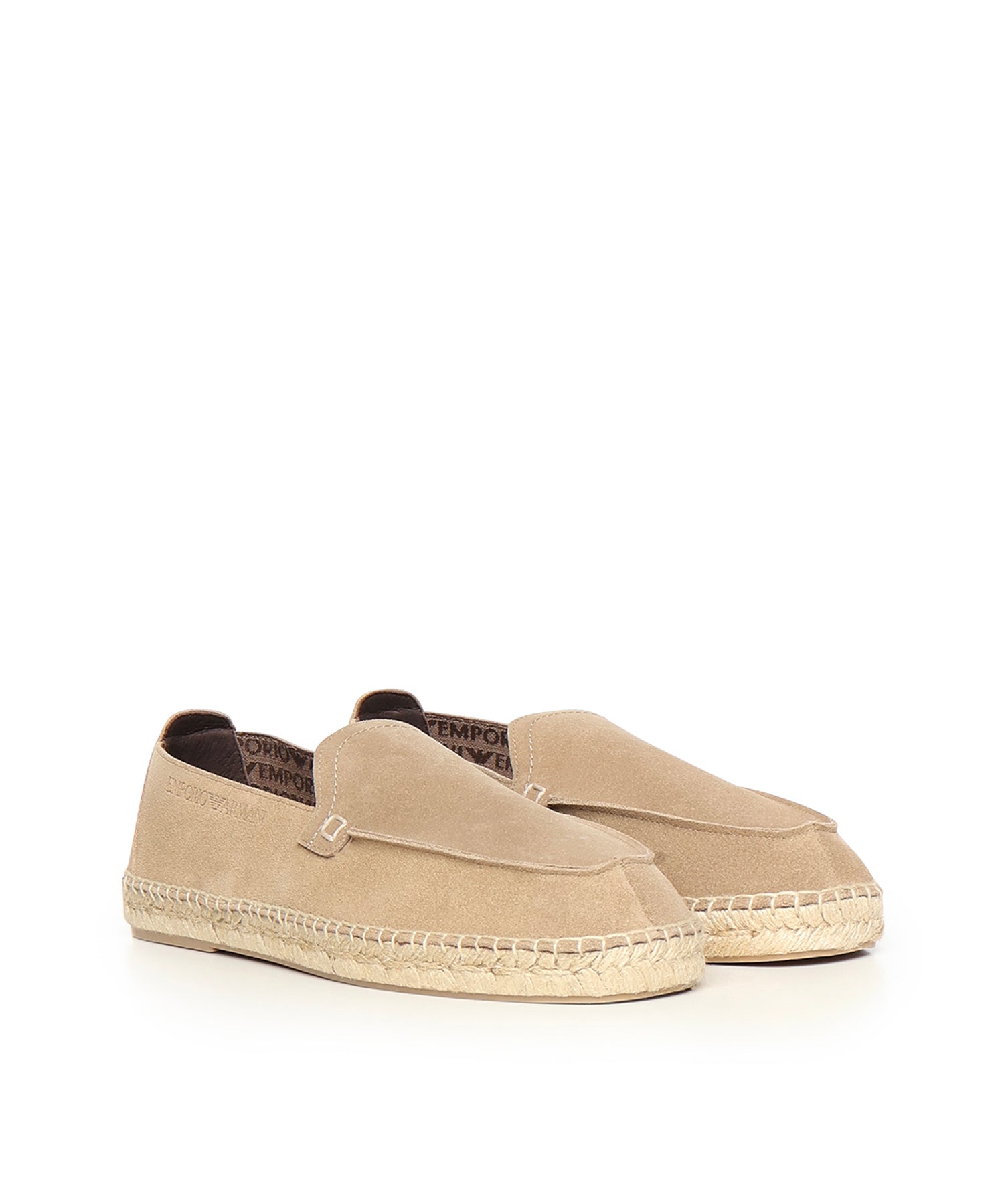 Espadrillas in pelle scamosciata velour EM005854 AF23967U6092 EMPORIO ARMANI 