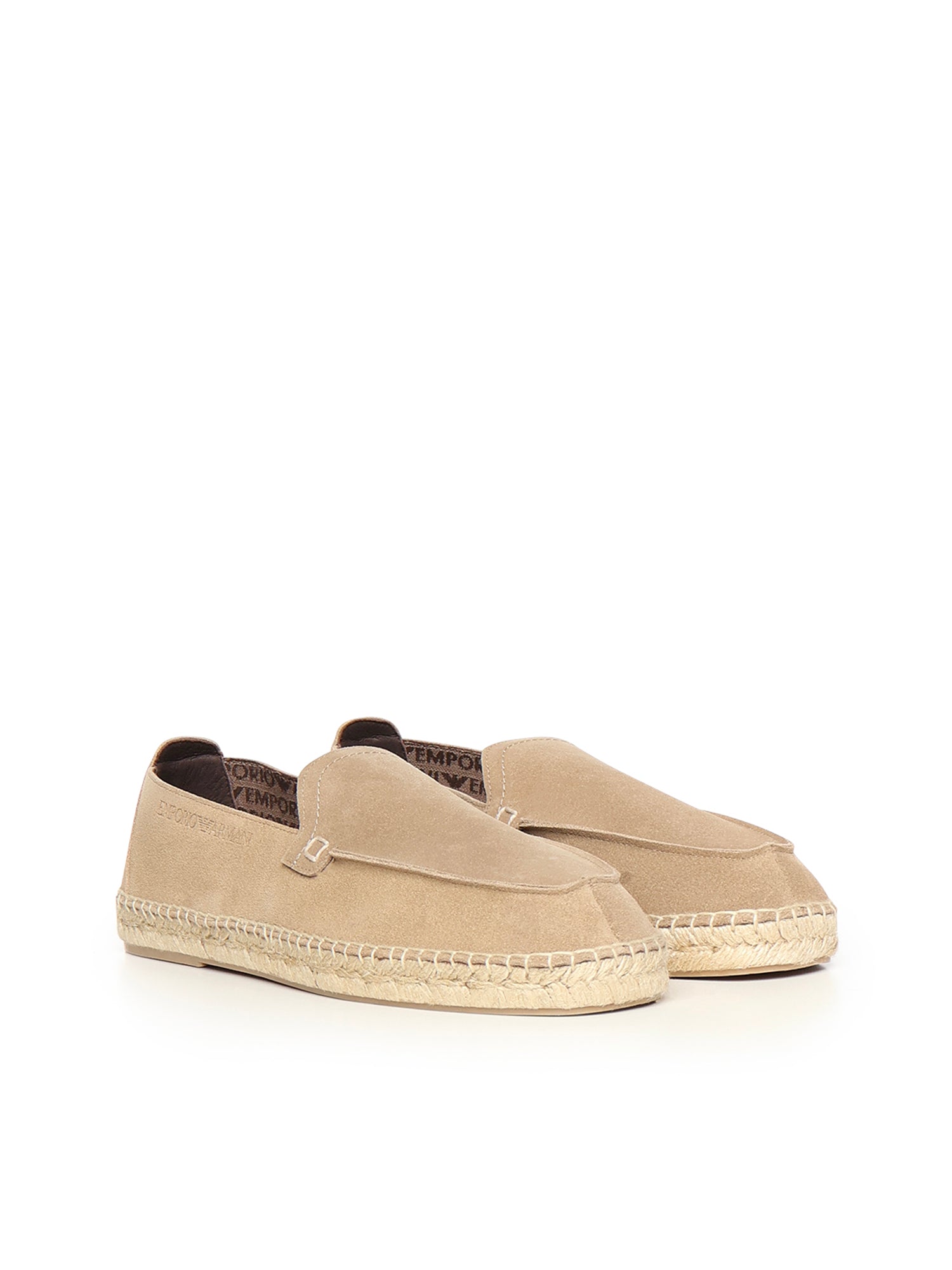 Espadrillas in pelle scamosciata velour EM005854 AF23967U6092 EMPORIO ARMANI 