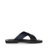 Sandali crossed in pelle e nastro con logo X4P124 XN787MB007 EMPORIO ARMANI 