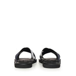 Sandali crossed in pelle e nastro con logo X4P124 XN787MB007 EMPORIO ARMANI 