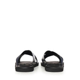 Sandali crossed in pelle e nastro con logo X4P124 XN787MB007 EMPORIO ARMANI 