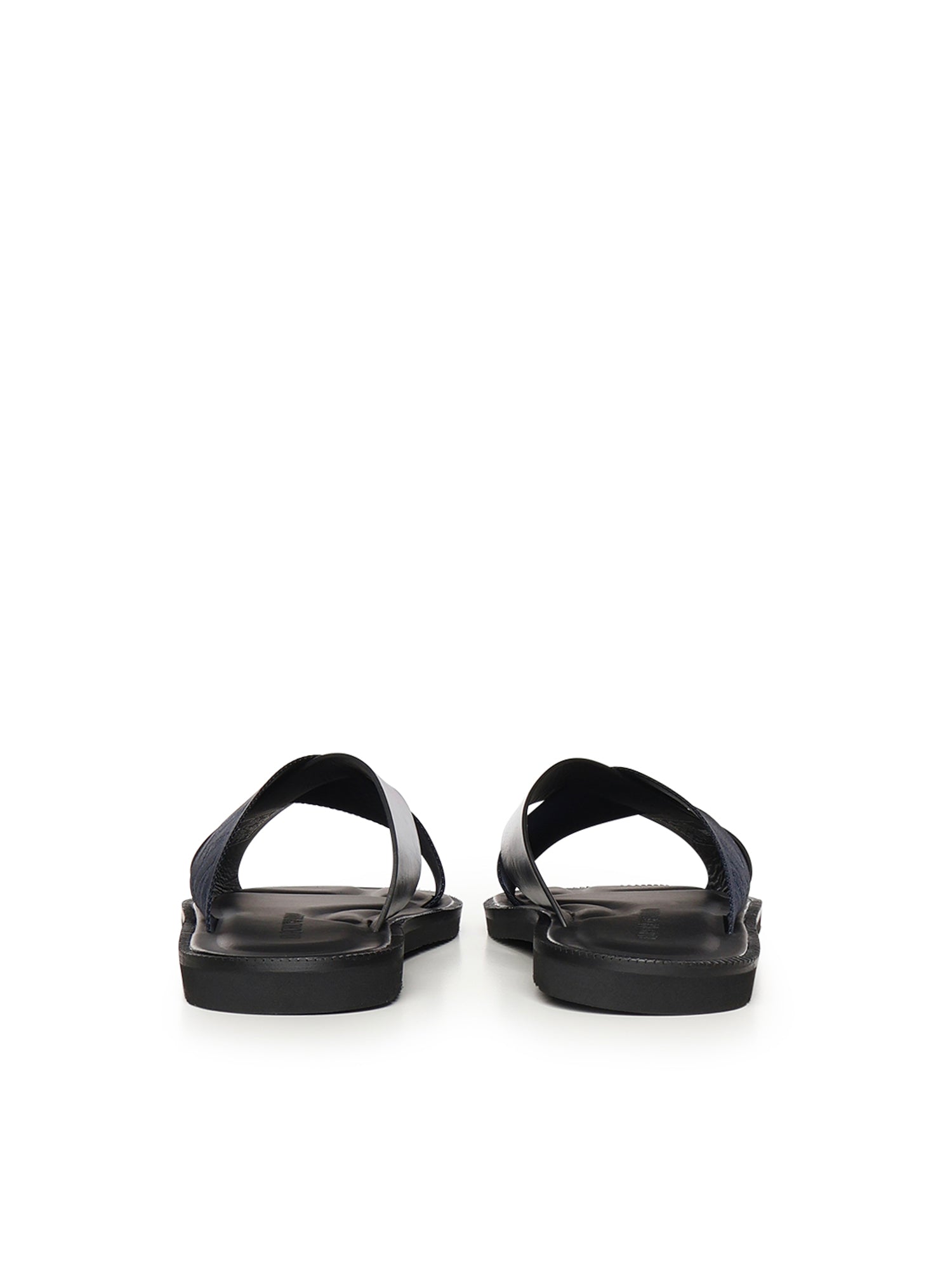 Sandali crossed in pelle e nastro con logo X4P124 XN787MB007 EMPORIO ARMANI 