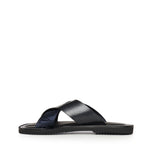 Sandali crossed in pelle e nastro con logo X4P124 XN787MB007 EMPORIO ARMANI 