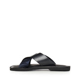 Sandali crossed in pelle e nastro con logo X4P124 XN787MB007 EMPORIO ARMANI 