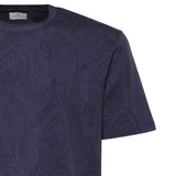 T-shirt in cotone con motivo Arnica MRMA0002 AKG31B0065 ETRO 