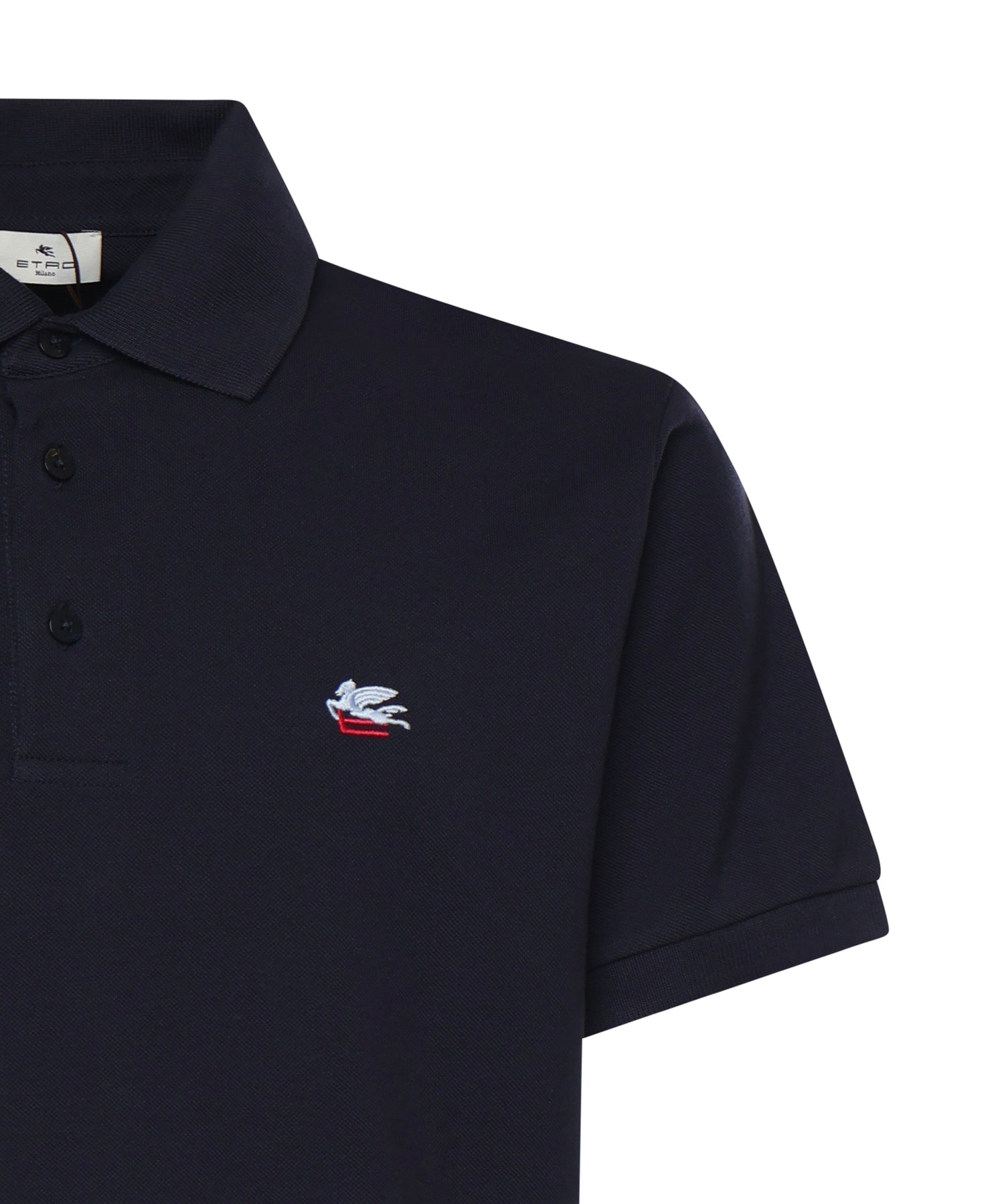 Polo in piquet di cotone con logo MRMD0005 AU135B0065 ETRO 