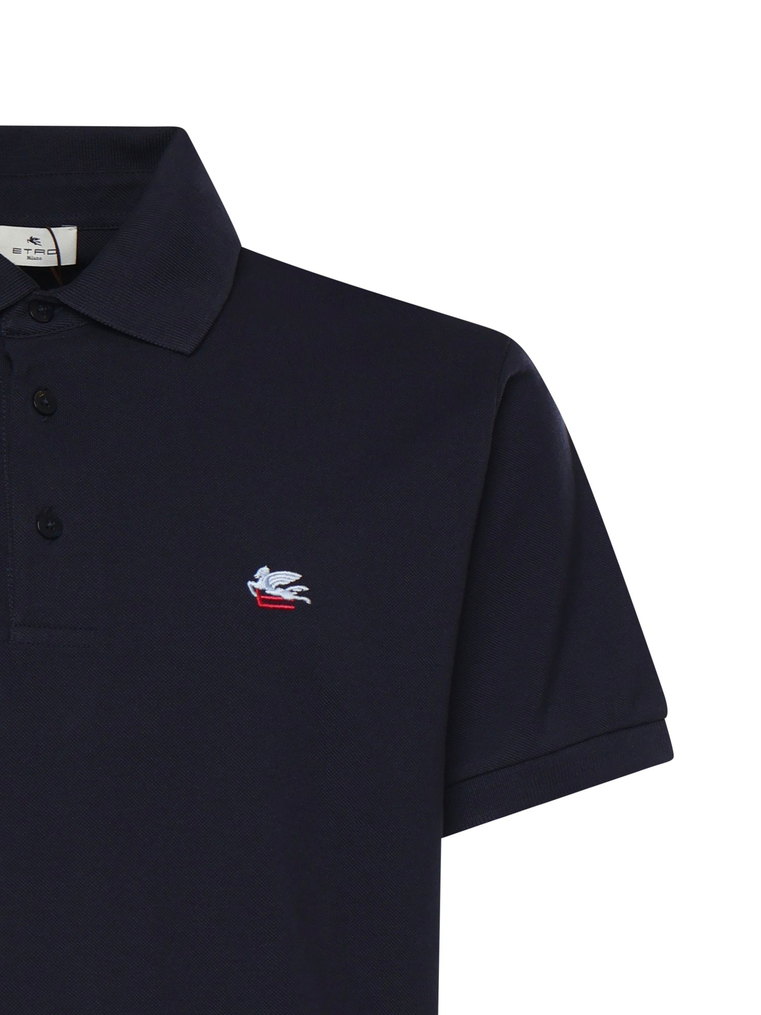 Polo in piquet di cotone con logo MRMD0005 AU135B0065 ETRO 