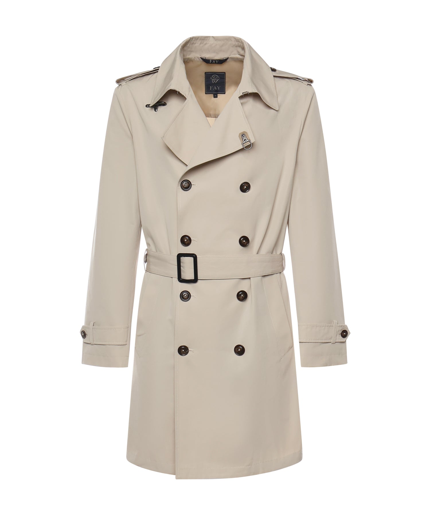 Trench in microfaille misto cotone NAM60520320ZAV C002 FAY 