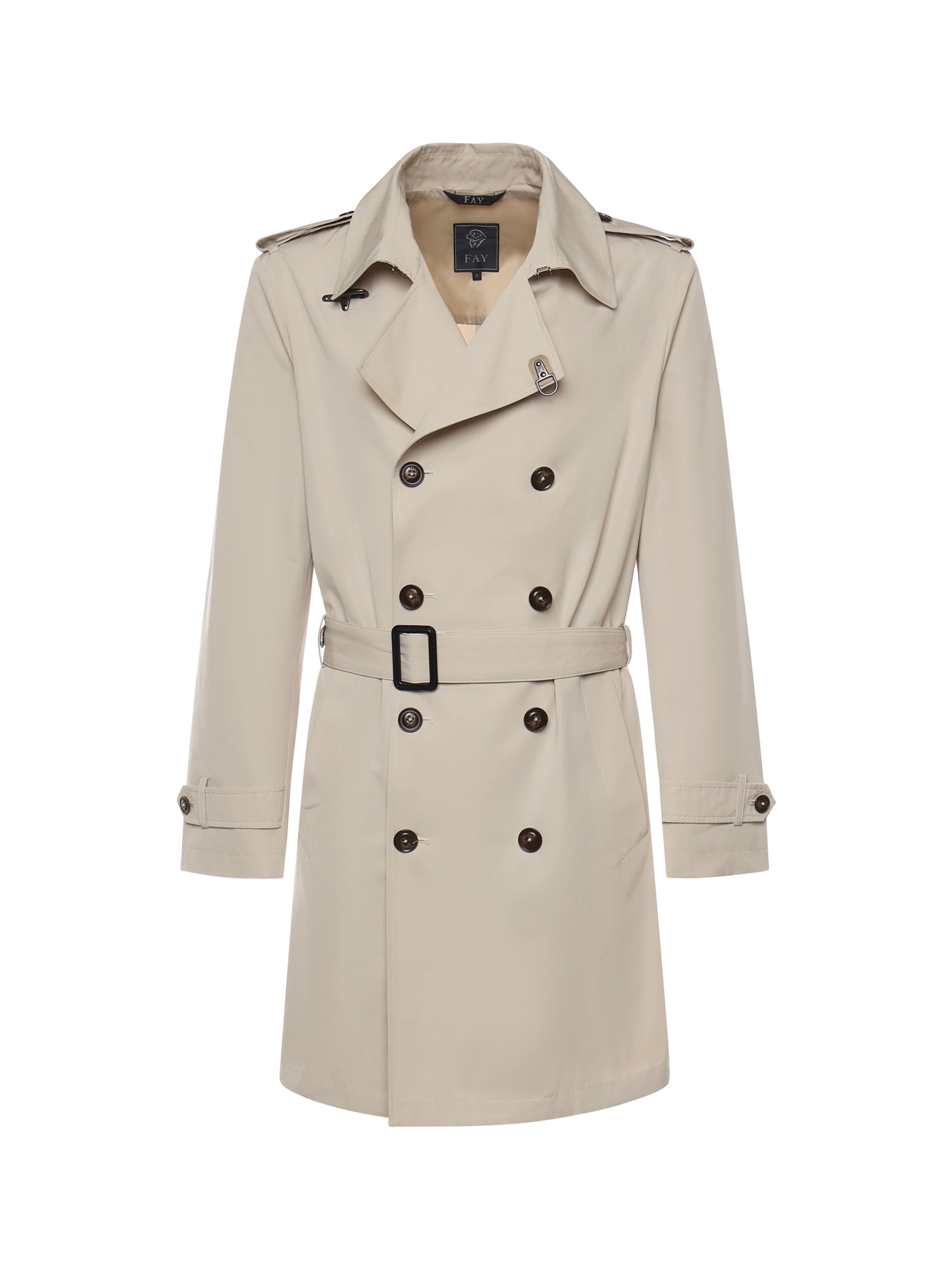Trench in microfaille misto cotone NAM60520320ZAV C002 FAY 