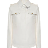 Shirt jacket in drill di cotone NAW0452317SYCZ B004 FAY 