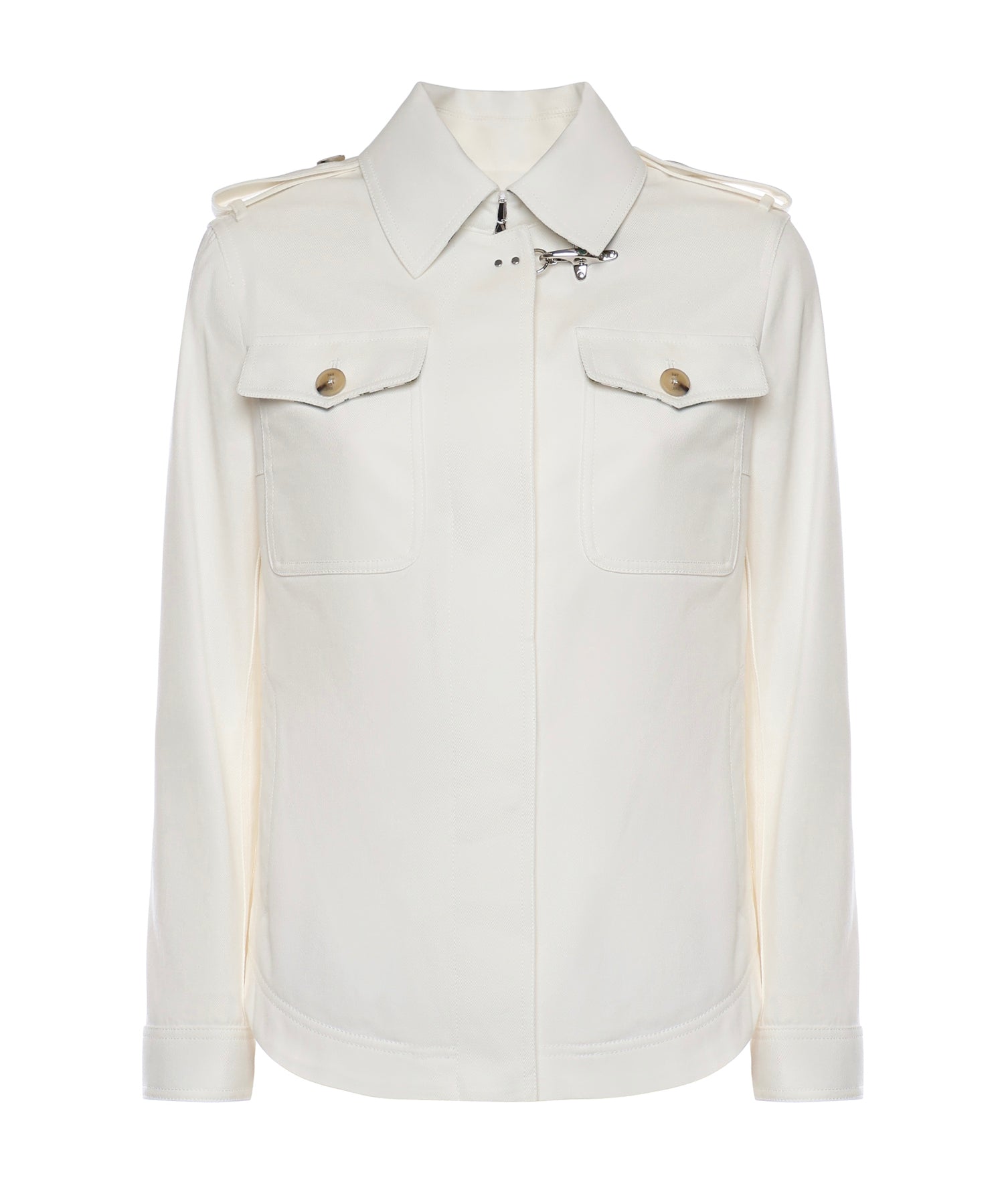 Shirt jacket in drill di cotone NAW0452317SYCZ B004 FAY 