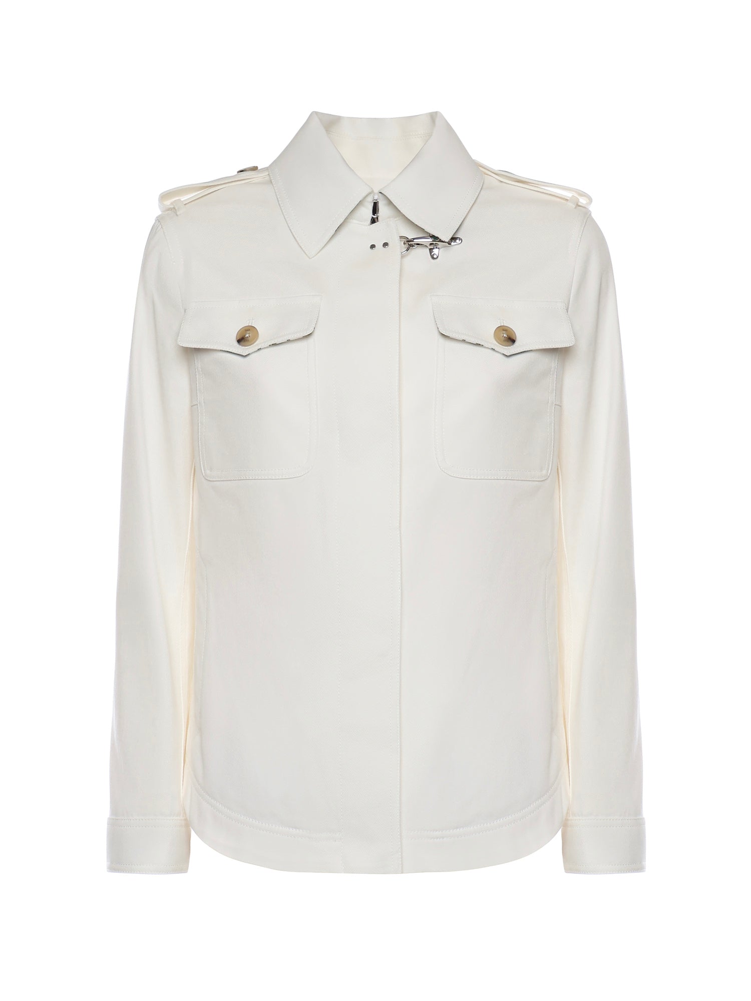 Shirt jacket in drill di cotone NAW0452317SYCZ B004 FAY 