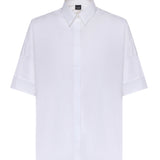 Camicia in popeline stretch NCWA552552SZGR B001 FAY 
