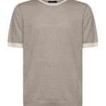T-shirt in lino e cotone NMMC1522420WYK 09I1 FAY 