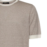 T-shirt in lino e cotone NMMC1522420WYK 09I1 FAY 