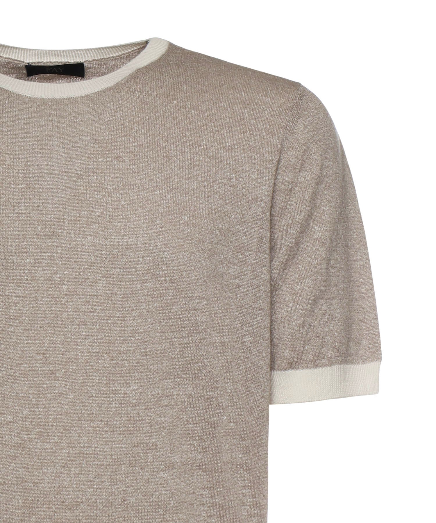 T-shirt in lino e cotone NMMC1522420WYK 09I1 FAY 