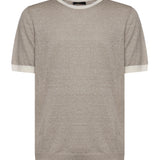 T-shirt in lino e cotone NMMC1522420WYK 09I1 FAY 