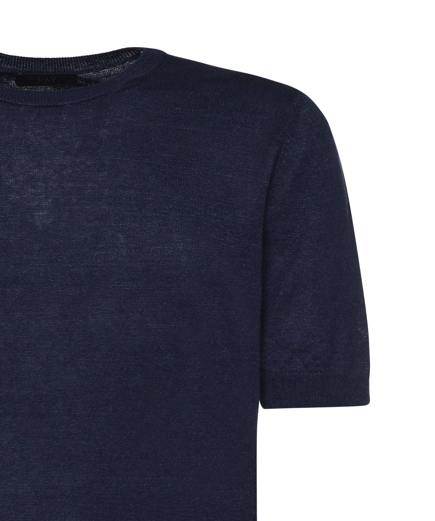 T-shirt in lino e cotone NMMC1522420WYK U604 FAY 