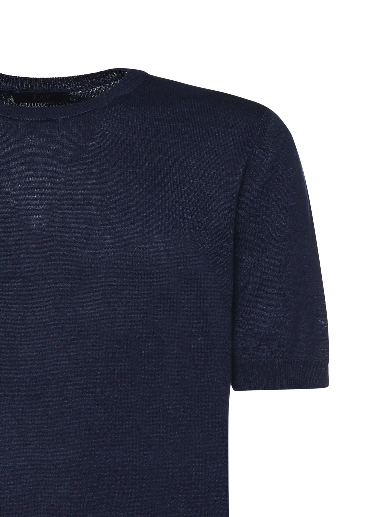 T-shirt in lino e cotone NMMC1522420WYK U604 FAY 
