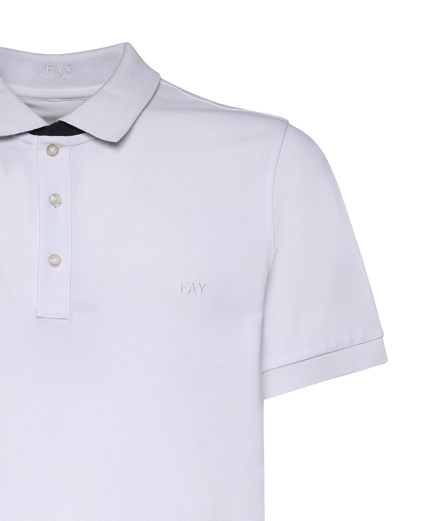 Polo in piquet stretch NPMB252135STDW B001 FAY 