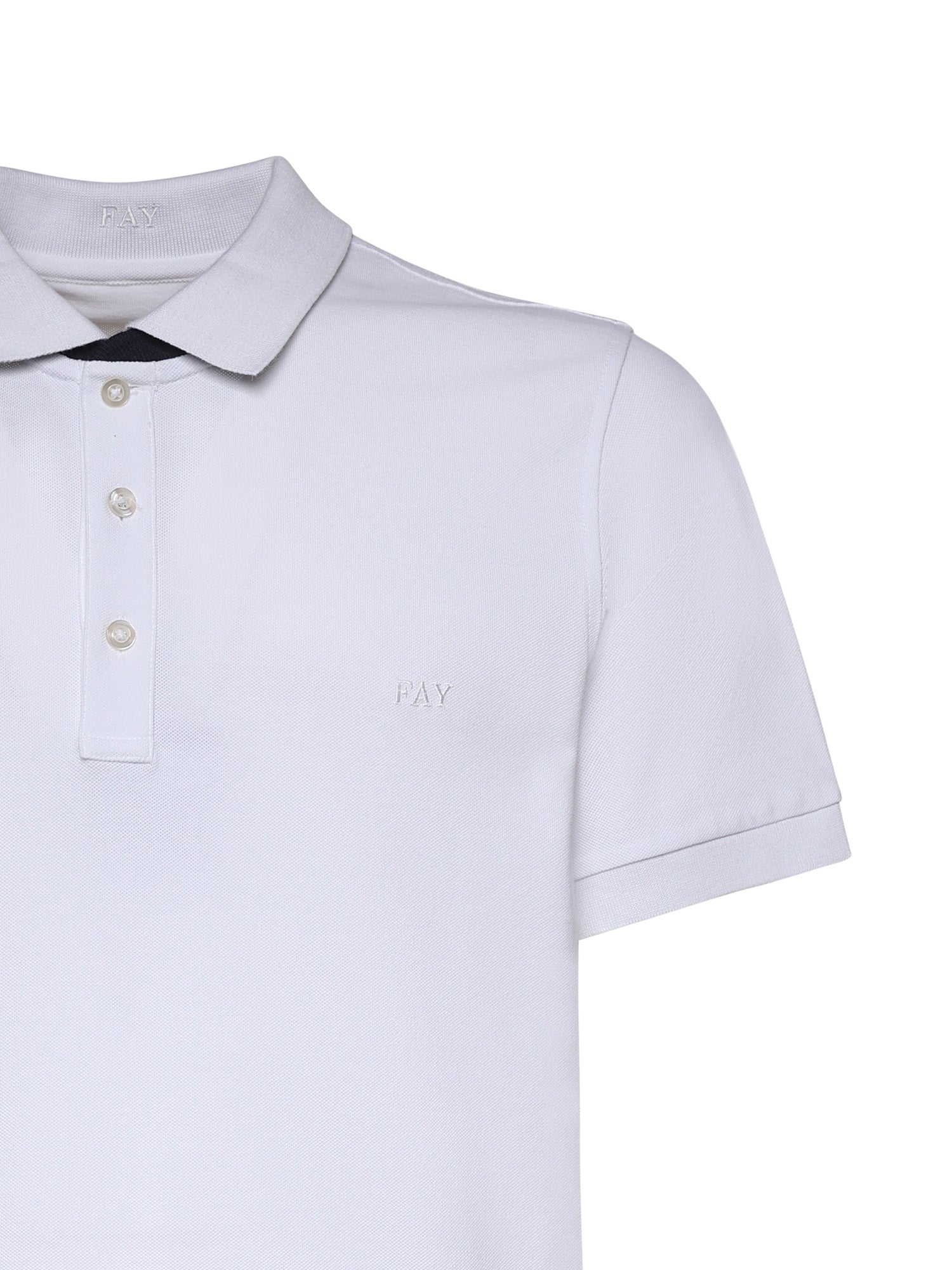 Polo in piquet stretch NPMB252135STDW B001 FAY 