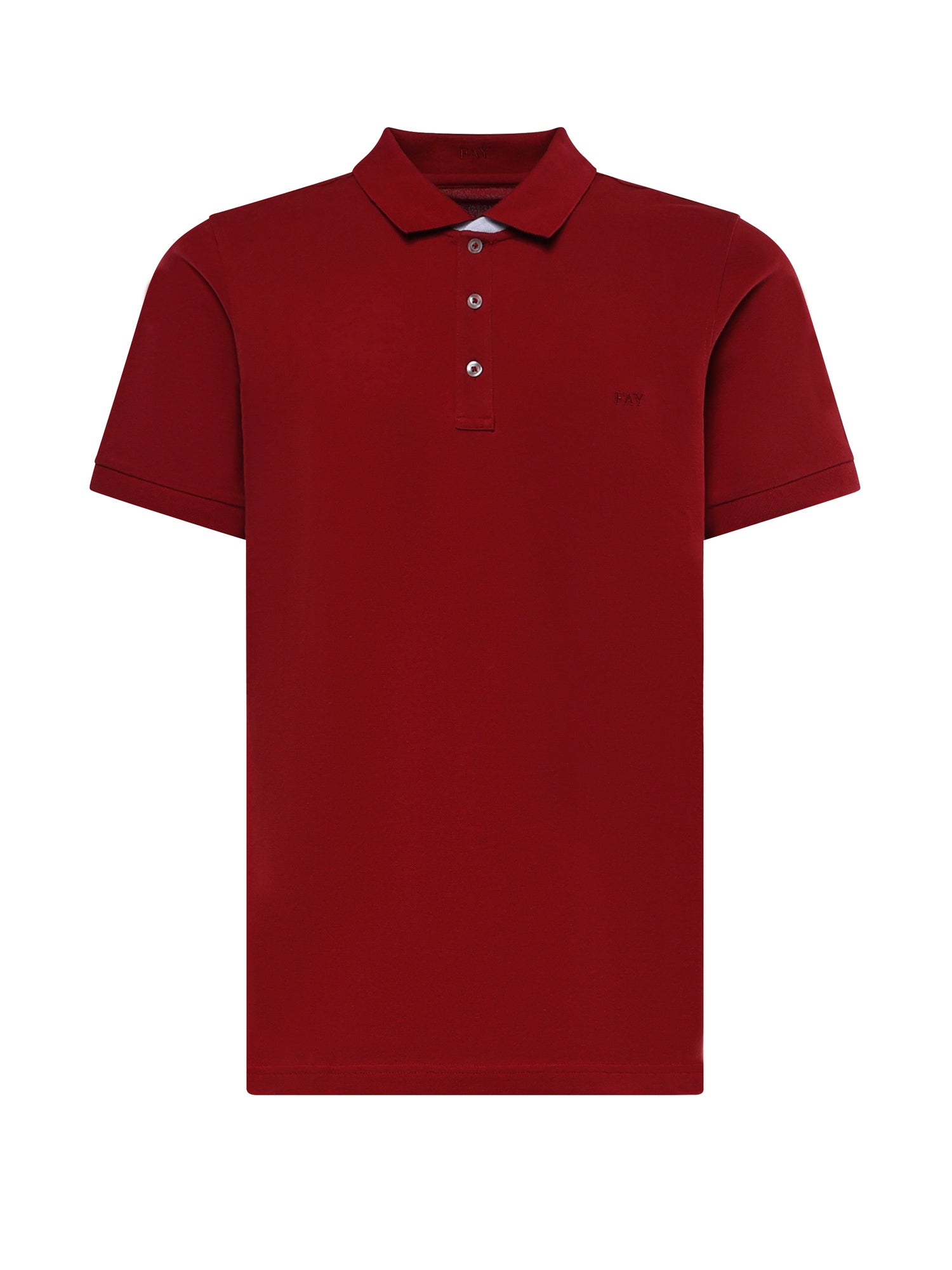Polo in piquet stretch NPMB252135STDW R002 FAY 