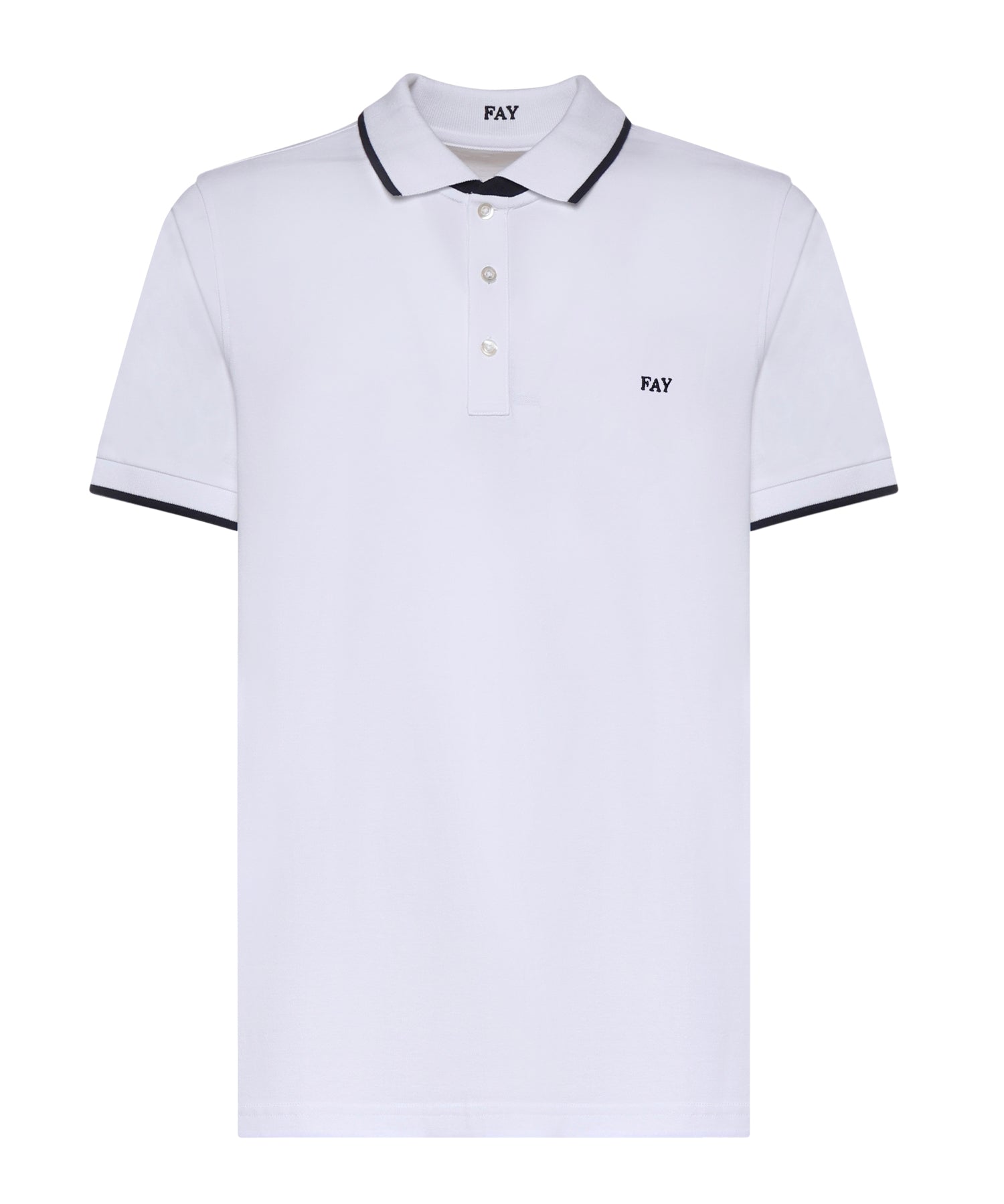 Polo in piquet stretch NPMB252140STDW B001 FAY 