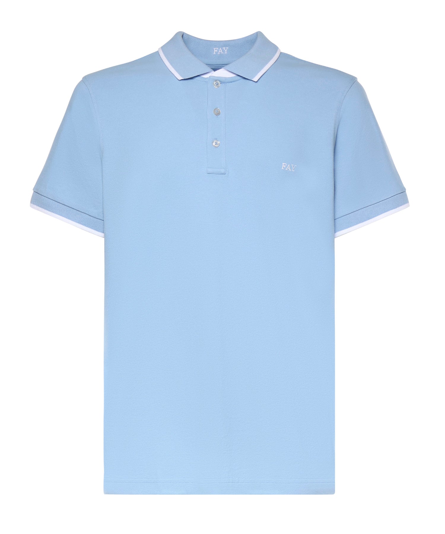 Polo in piquet stretch NPMB252140STDW U600 FAY 