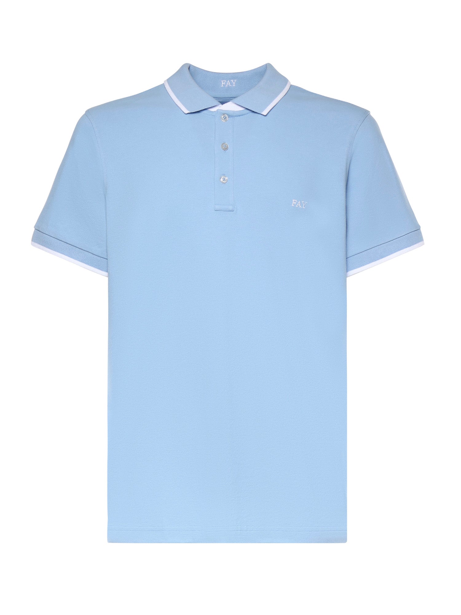 Polo in piquet stretch NPMB252140STDW U600 FAY 