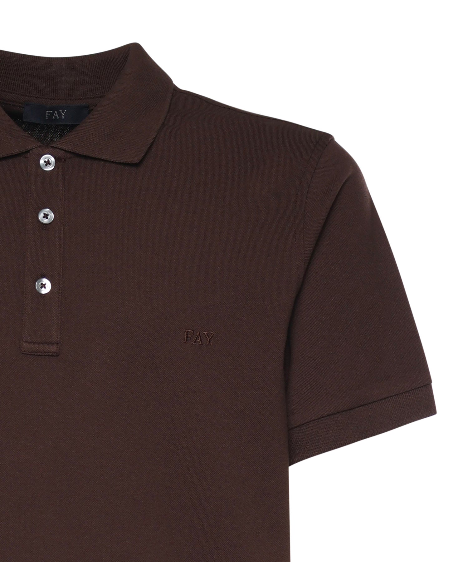 Polo in piquet stretch NPMB252144STDW S601 FAY 