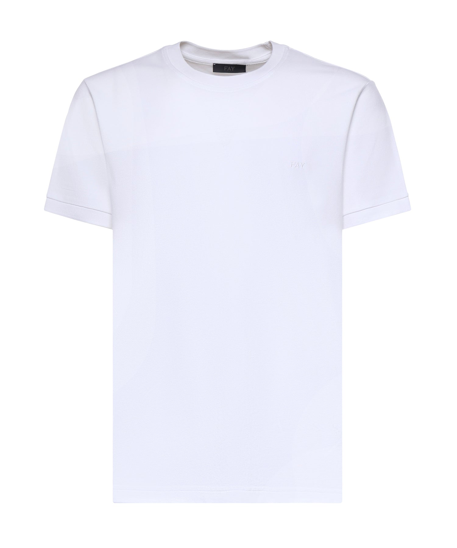 T-shirt in piquet di cotone NPMB352136TZEF B001 FAY 