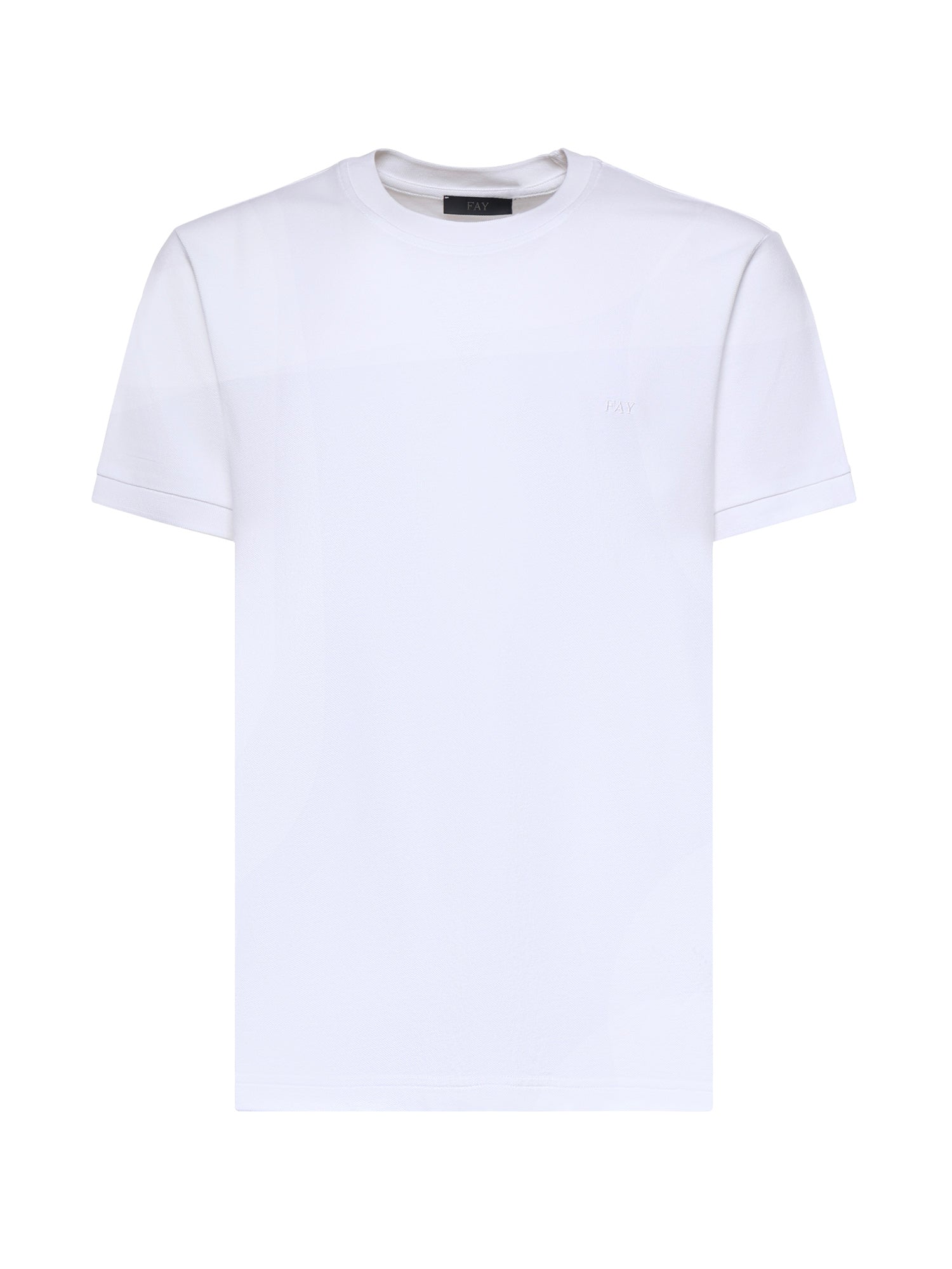 T-shirt in piquet di cotone NPMB352136TZEF B001 FAY 