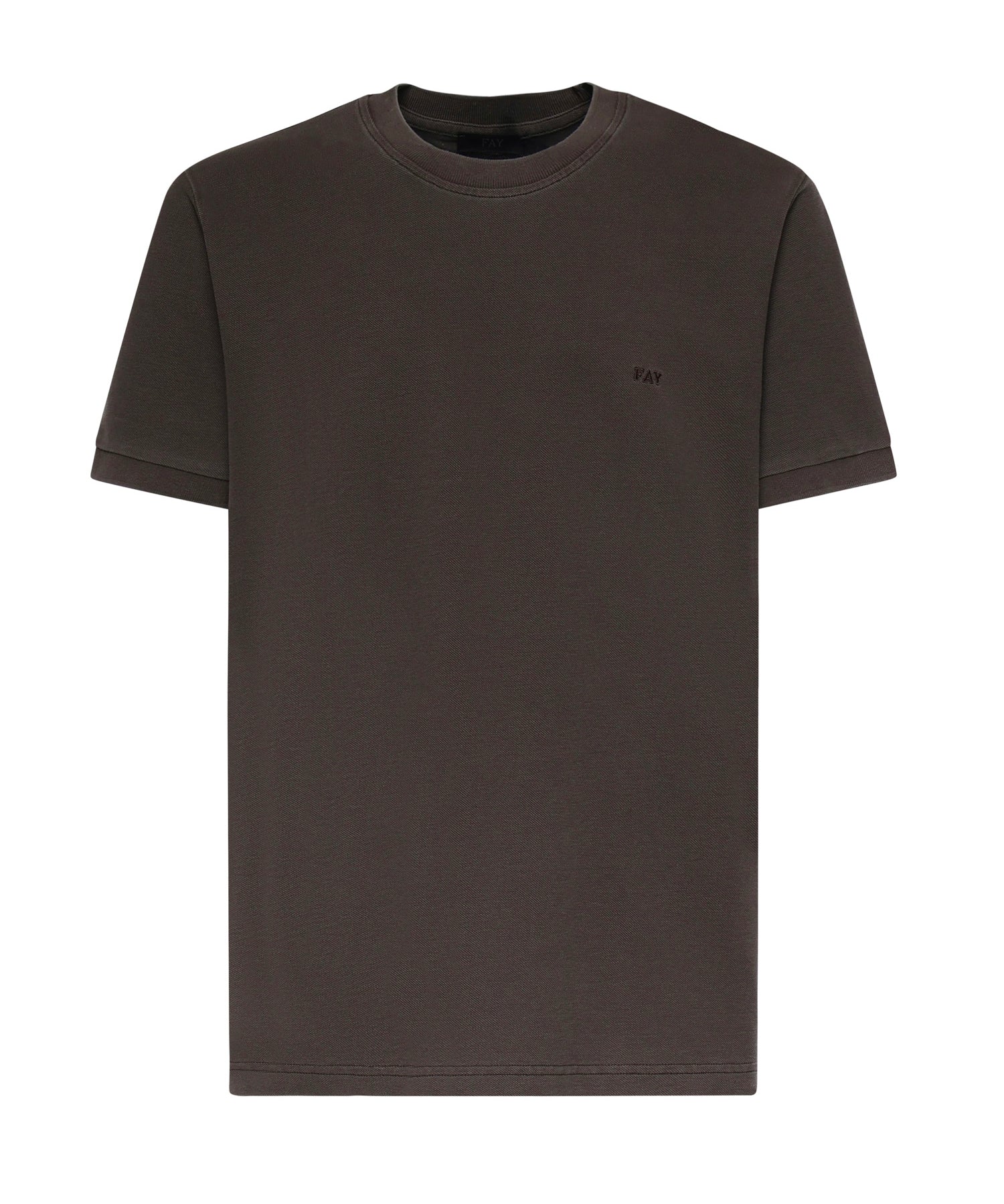 T-shirt in piquet di cotone NPMB352136TZEF S602 FAY 