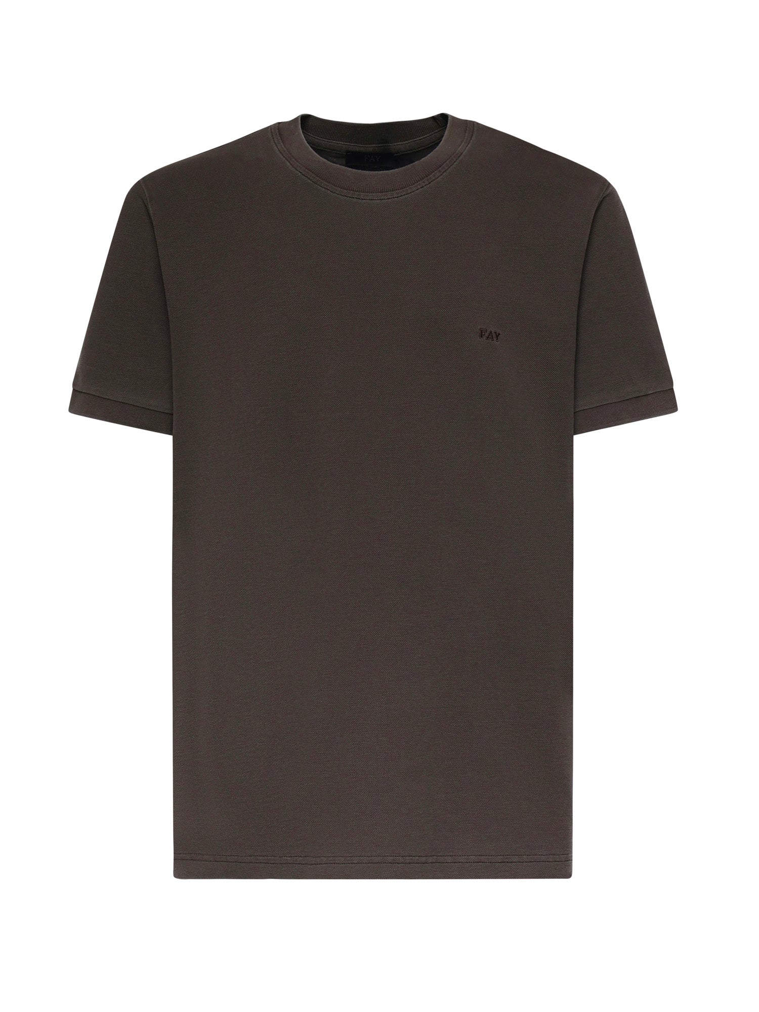 T-shirt in piquet di cotone NPMB352136TZEF S602 FAY 