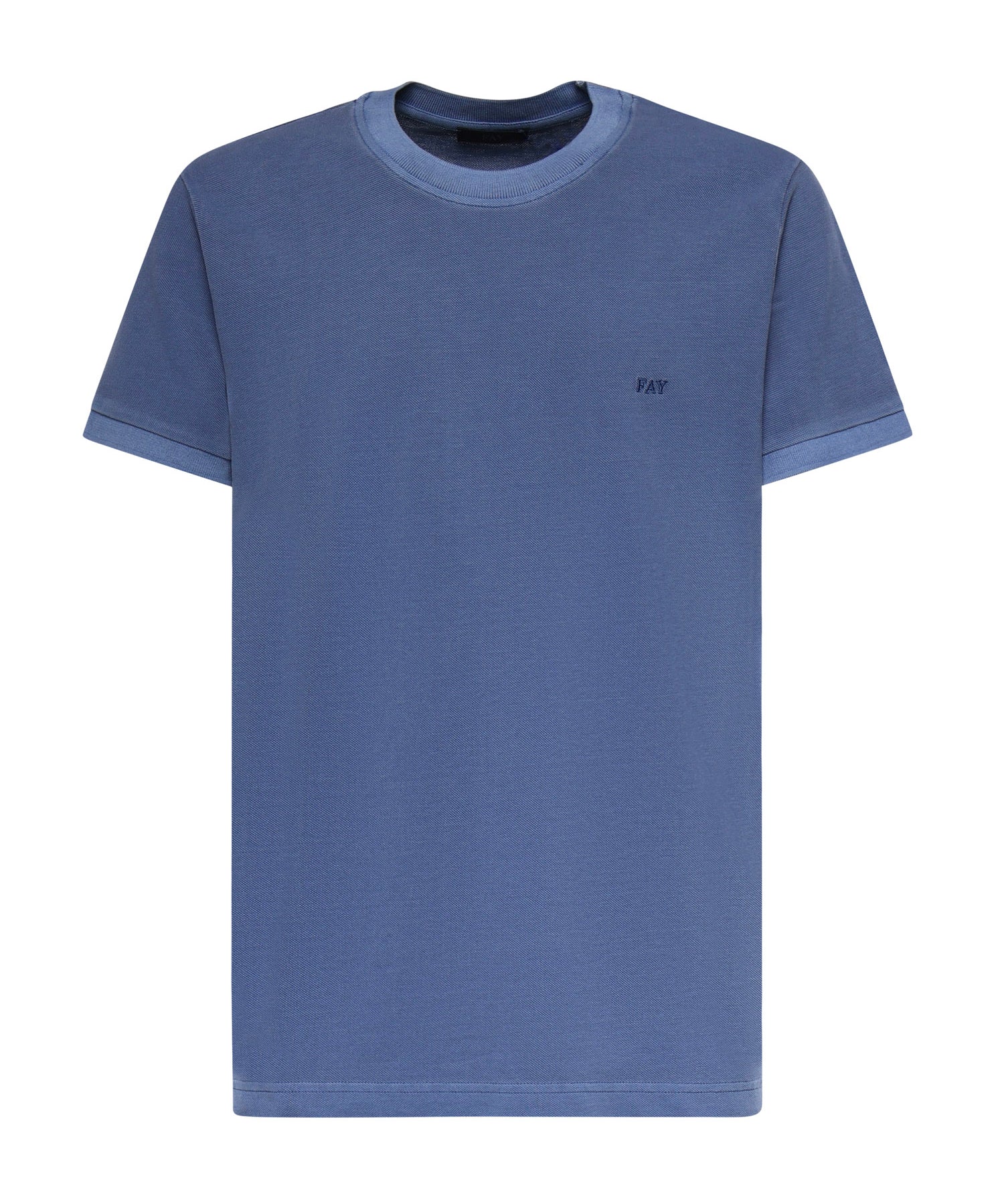 T-shirt in piquet di cotone<BR/> NPMB352136TZEF U211 FAY 