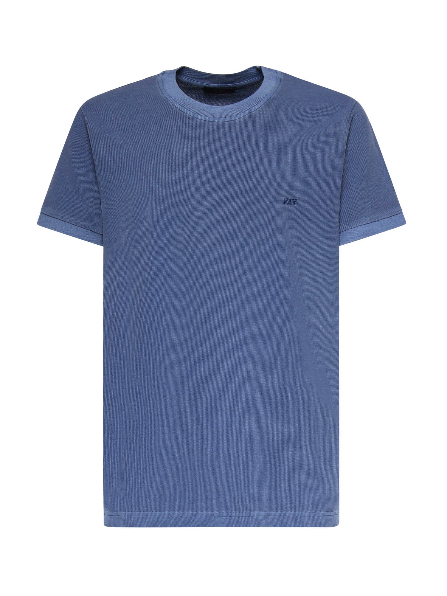 T-shirt in piquet di cotone<BR/> NPMB352136TZEF U211 FAY 
