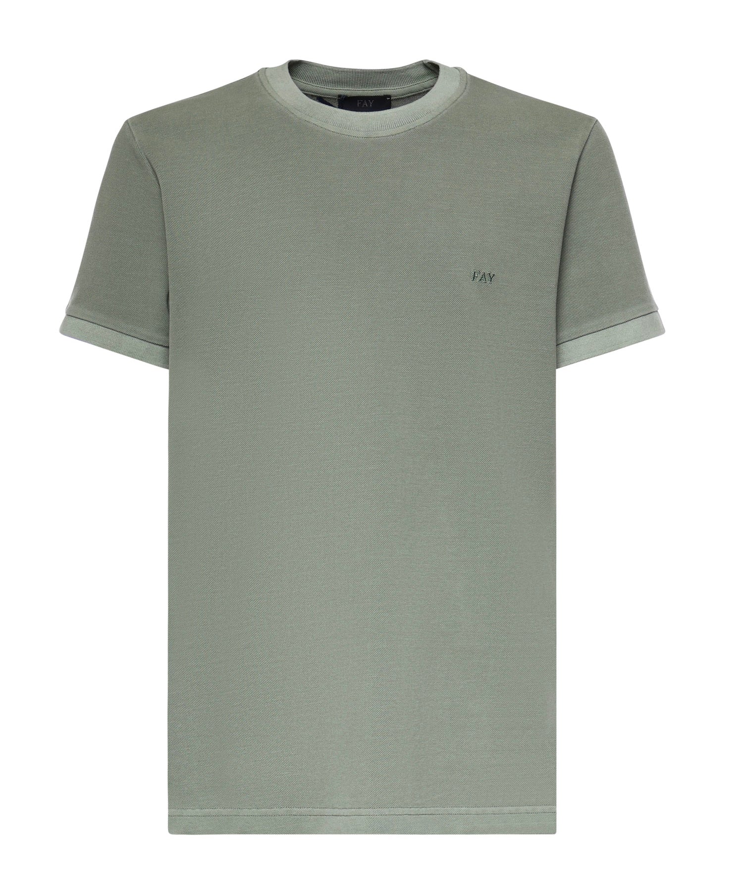 T-shirt in piquet di cotone NPMB352136TZEF V400 FAY 