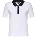 Polo in piquet stretch NPWB252650STDW B001 FAY 