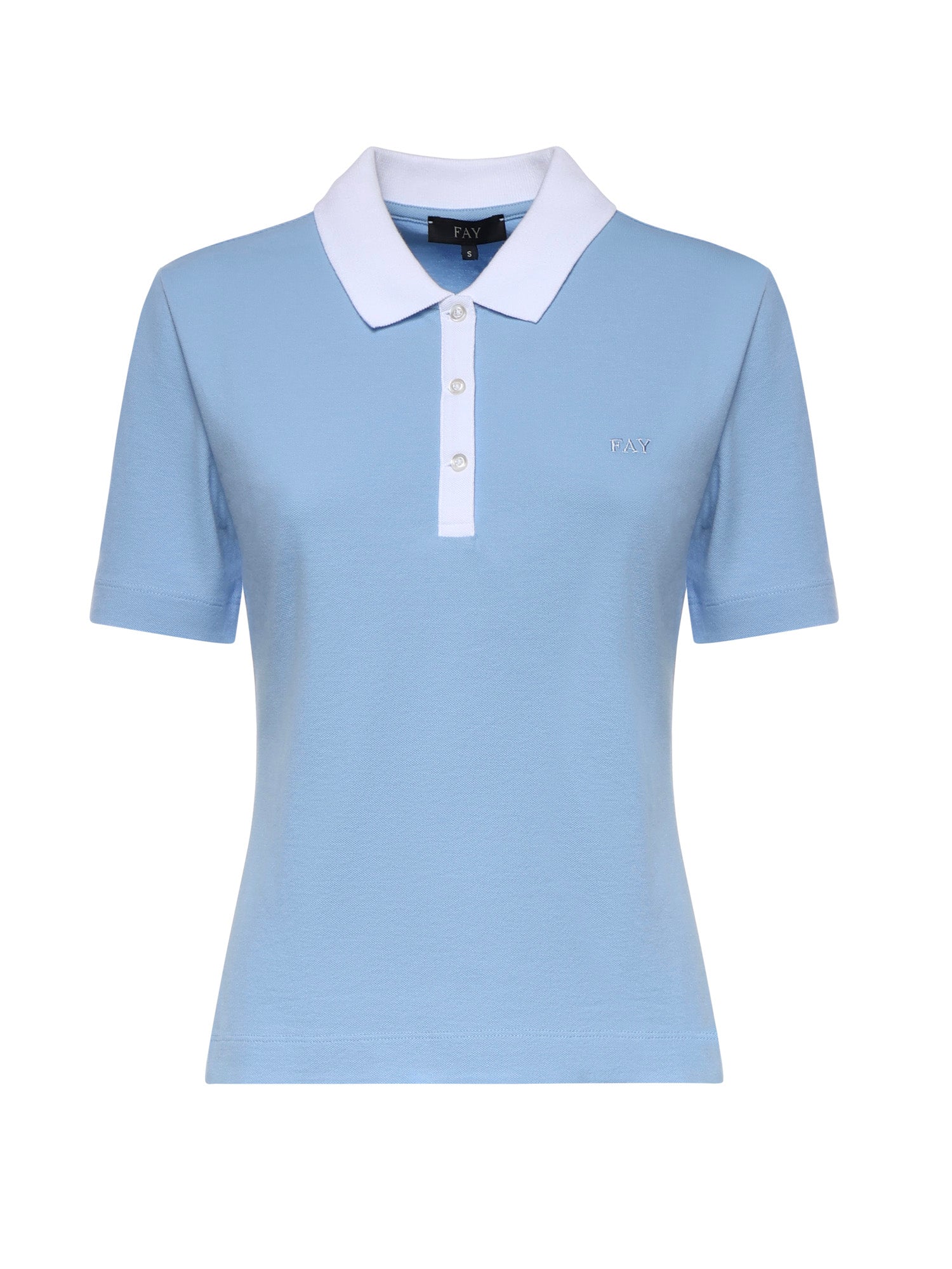 Polo in piquet stretch NPWB252650STDW U600 FAY 