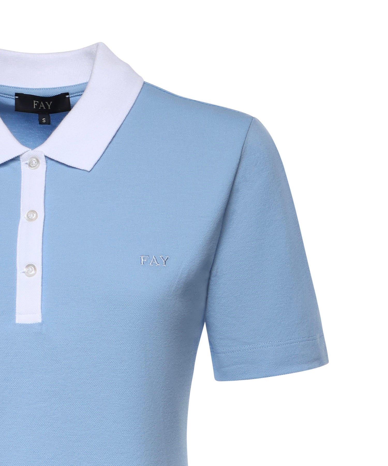 Polo in piquet stretch NPWB252650STDW U600 FAY 