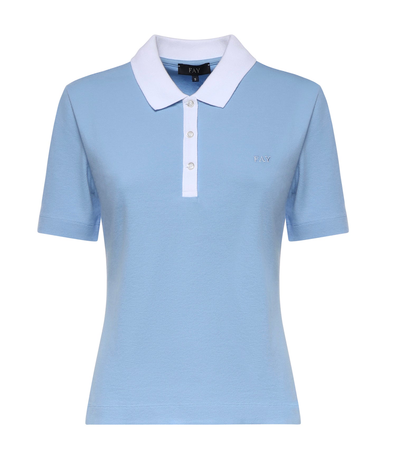 Polo in piquet stretch NPWB252650STDW U600 FAY 