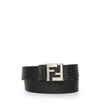 Cintura Squared FF in pelle e tela FF jacquard 7C0553 AVV7F0GXN FENDI 